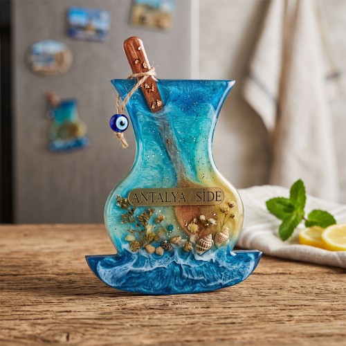 Epoksi Çoklu Çay Bardağı Magnet Kalıbı Silikon 8.4x6.5cm