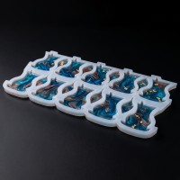 Epoksi Çoklu Çay Bardağı Magnet Kalıbı Silikon 8.4x6.5cm Epoksi Çoklu Çay Bardağı Magnet Kalıbı Silikon 8.4x6.5cm