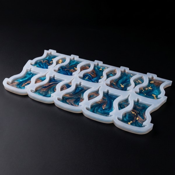 Epoksi Çoklu Çay Bardağı Magnet Kalıbı Silikon 8.4x6.5cm Epoksi Çoklu Çay Bardağı Magnet Kalıbı Silikon 8.4x6.5cm