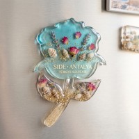Epoksi Çoklu Gül Magnet Kalıbı Silikon Taş Tozu Kalıbı 10x7.5cm