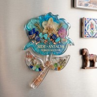 Epoksi Çoklu Gül Magnet Kalıbı Silikon Taş Tozu Kalıbı 10x7.5cm