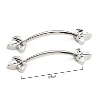 Epoksi Tepsi Yaprak Kulp Modern Kulp - Nikel