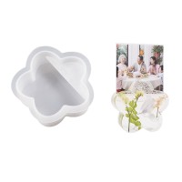 Epoksi Papatya Kartvizit ve Not Tutucu Kalıbı Silikon 6.7x6.1x2.1cm