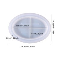 Epoksi Sabunluk Kalıbı Oval Oluklu Sabunluk Kalıbı Taş Tozu Kalıbı 11.6x7.4x2.6cm Epoksi Sabunluk Kalıbı Oval Oluklu Sabunluk Kalıbı Taş Tozu Kalıbı 11.6x7.4x2.6cm