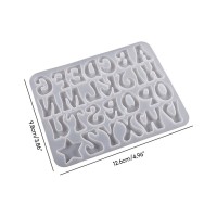 Epoksi Harf Kalıbı Alfabe Harf Anahtarlık Kalıbı Silikon 4.5cm Epoksi Harf Kalıbı Alfabe Harf Anahtarlık Kalıbı Silikon 4.5cm