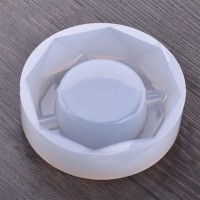 Epoksi Kristal Küllük Kalıbı Kokulu Taş Tozu Küllük Kalıbı Silikon 10x10cm