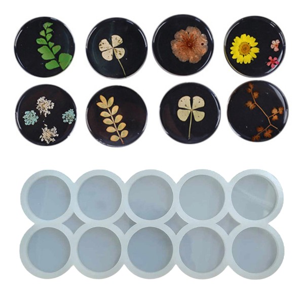 Epoksi Yuvarlak Anahtarlık Kalıbı Silikon Çoklu Anahtarlık Kalıbı Silikon 4x4cm Epoksi Yuvarlak Anahtarlık Kalıbı Silikon Çoklu Anahtarlık Kalıbı Silikon 4x4cm