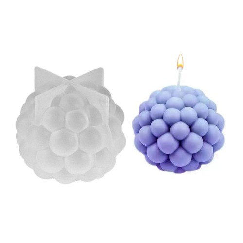 Epoksi Yuvarlak Daire Bubble Mum Kalıbı Sabun Kalıbı Silikon GT9621