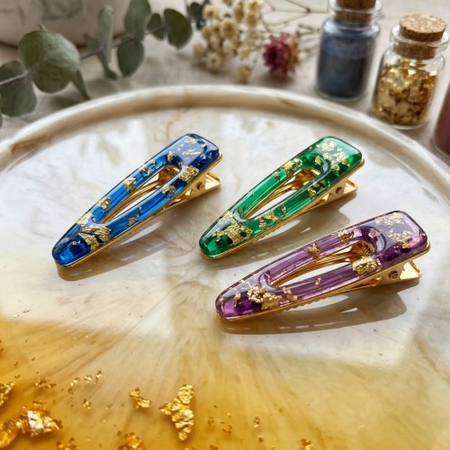 Epoksi Toka Aparatı Oval Ortası Boş Sarı Kaplama 5.5cm 10 Adet