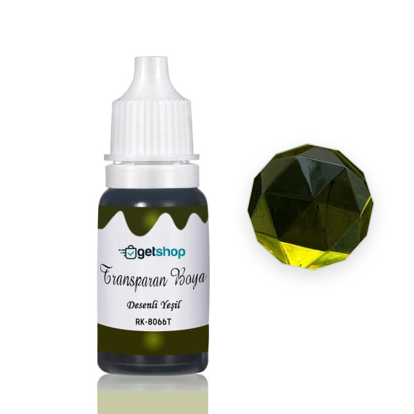 Epoksi Transparan Boya Pigment Desenli Yeşil - 15ml