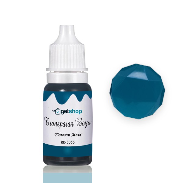 Epoksi Transparan Boya Pigment Floresan Mavi – 15ml