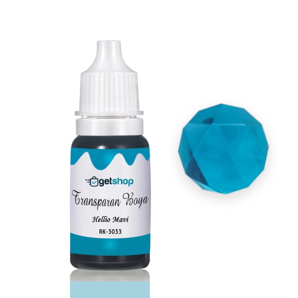 Epoksi Transparan Boya Pigment Helio Mavi - 15ml