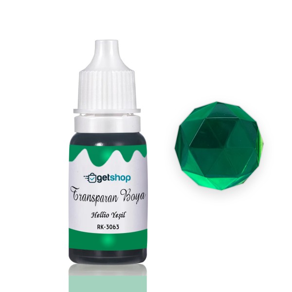 Epoksi Transparan Boya Pigment Helio Yeşil - 15ml