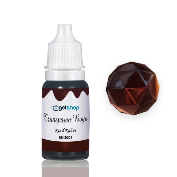 Epoksi Transparan Boya Pigment Kızıl Kahve – 15ml