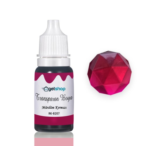 Epoksi Transparan Boya Pigment Mürdüm Kırmızı- 15ml