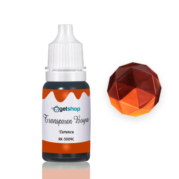 Epoksi Transparan Boya Pigment Turuncu - 15ml