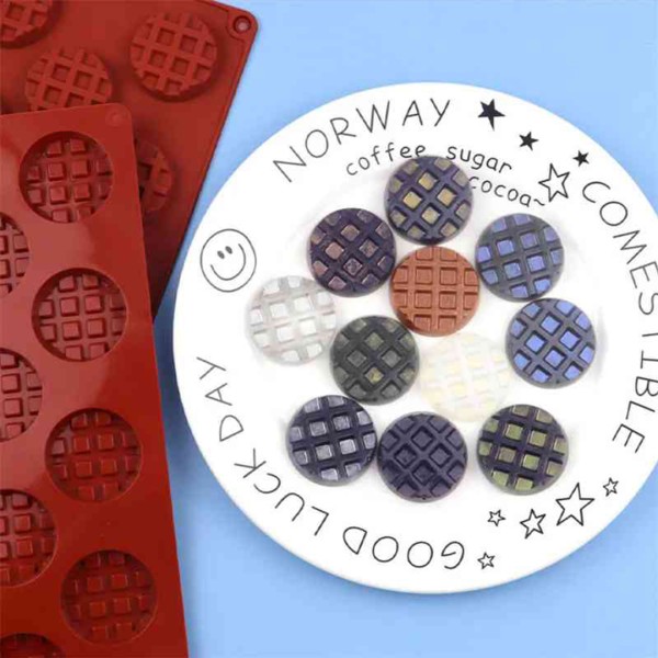 Mini Waffle Pişirme Yuvarlak Bisküvi Çikolata Kafes Bisküvi Silikon Kalıbı GT8098 Mini Waffle Pişirme Yuvarlak Bisküvi Çikolata Kafes Bisküvi Silikon Kalıbı GT8098
