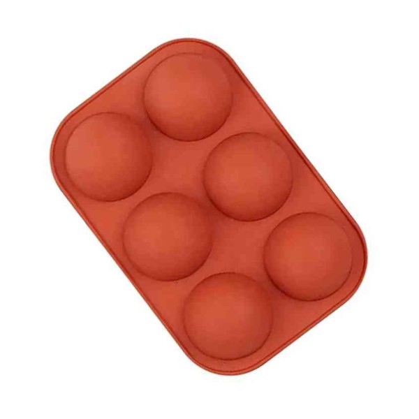 Çikolata Kalıbı Pişirme Kek Kalıbı Yarım Küre Silikon Kalıbı 8x8x4cm GT107