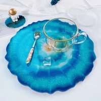 Epoksi Dalgalı Yuvarlak Tepsi Silikon Kalıbı 26cm