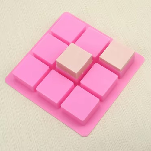 Kek Kalıbı Kare Sabun Kalıbı Kare Çikolata Kalıbı Pişirme Silikon Kalıbı 6x6cm