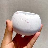 Epoksi Yuvarlak Beton Saksı ve Mumluk Silikon Kalıbı 8.3x5.7cm GT9455