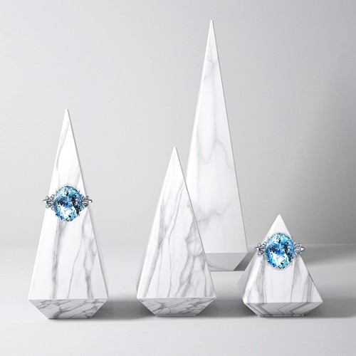 Epoksi Mum Kristal Piramit Dörtgen Koni Yüzüklük Silikon Kalıbı GT9290