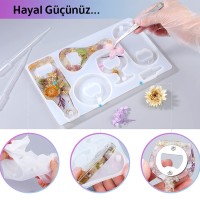 Epoksi Çoklu Şişe Açacak Kalıbı Silikon + Metal Aparat Seti GT9296 Epoksi Çoklu Şişe Açacak Kalıbı Silikon + Metal Aparat Seti GT9296