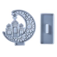Epoksi Dekoratif Ayyıldız Camii Minare Masa Süsü Kalıbı Silikon Epoksi Dekoratif Ayyıldız Camii Minare Masa Süsü Kalıbı Silikon