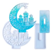 Epoksi Dekoratif Ayyıldız Camii Minare Masa Süsü Kalıbı Silikon Epoksi Dekoratif Ayyıldız Camii Minare Masa Süsü Kalıbı Silikon