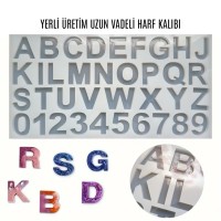 Epoksi Büyük Harf Kalıbı Anahtarlık Kalıbı Silikon EM319 Epoksi Büyük Harf Kalıbı Anahtarlık Kalıbı Silikon EM319