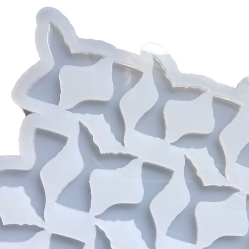 Epoksi Çoklu Balık Kuyruğu Kolye Anahtarlık Kalıbı Silikon EM338