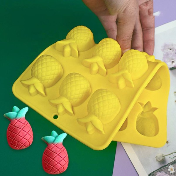 Çikolata Ananas Kalıbı Jelibon Ananas Şeker Hamuru Kalıbı Silikon Kalıbı GT2302
