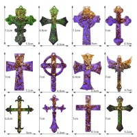 Epoksi Hristiyanlık Haç Kolye Anahtarlık Kalıbı Silikon GT9586