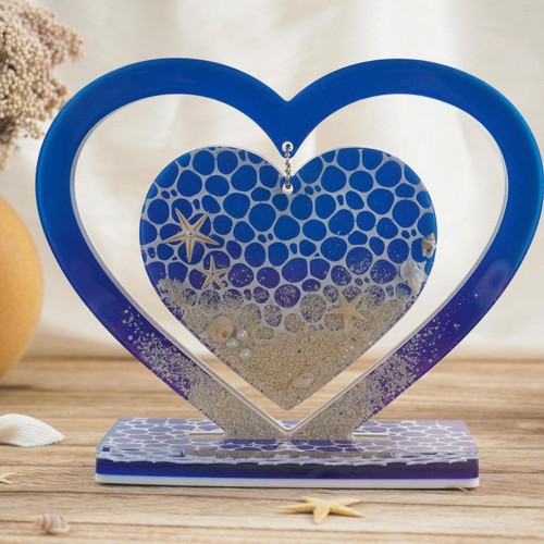 Epoksi Resimlik Sevgililer Günü Fotoğraf Çerçevesi Kalıbı Silikon GT9608