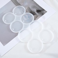 Epoksi Çoklu Yuvarlak Daire Delikli Anahtarlık Kolye Kalıbı Silikon 5x5cm GT9561