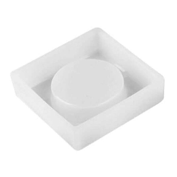 Epoksi Kare Küllük Kalıbı Silikon 10x10cm