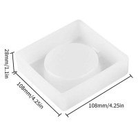 Epoksi Kare Küllük Kalıbı Silikon 10x10cm