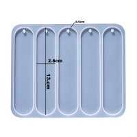 Epoksi Çoklu Oval Kitap Ayracı Kalıbı Silikon GT9542