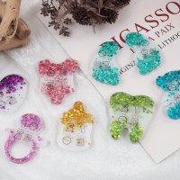 Epoksi Bebek Ayak Emzik Diş Biberon Anahtarlık Kalıbı Silikon GT9558