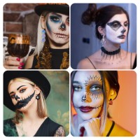 Epoksi Cadılar Bayramı Kuru Kafa Kafatası İskelet Küpe Anahtarlık Kalıbı Silikon GT9544