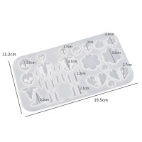 Epoksi Cadılar Bayramı Kuru Kafa Kafatası İskelet Küpe Anahtarlık Kalıbı Silikon GT9544