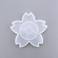 Epoksi Bardak Altlığı Sakura Çiçeği Modeli Kalıbı Silikon GT9536