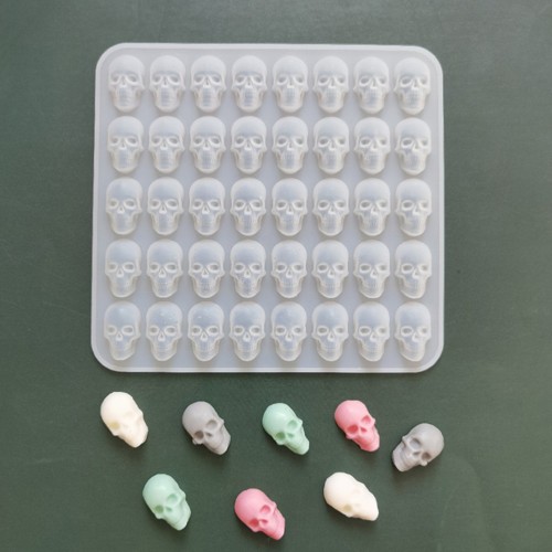 Epoksi Kuru Kafa Kafatası Küpe Kolye Anahtarlık Kalıbı Silikon GT9554