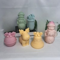 Silikon Mum Kalıbı Yılbaşı Zil Noel Ev Dekorasyon Mum Kalıpları 8.3x8.1cm GT9568
