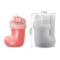 Silikon Mum Kalıbı Yılbaşı Noel Kar Ayakkabı Ev Dekorasyon Mum Kalıpları 10.4x7.1cm GT9567 Silikon Mum Kalıbı Yılbaşı Noel Kar Ayakkabı Ev Dekorasyon Mum Kalıpları 10.4x7.1cm GT9567