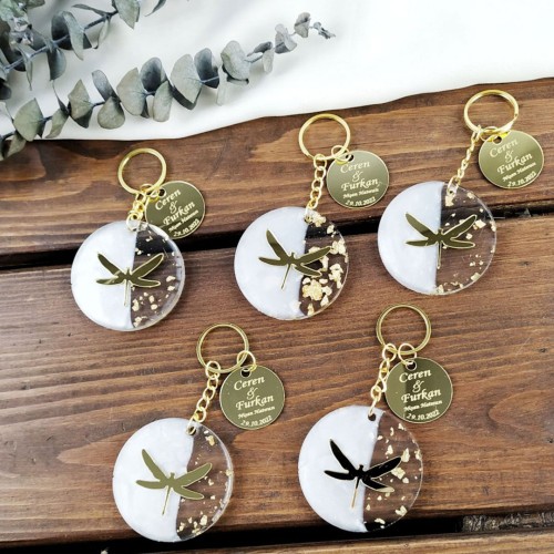 Epoksi Çoklu Yuvarlak Daire Delikli Anahtarlık Kalıbı Silikon 5.3x5.3cm EM379