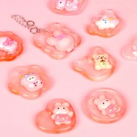 Epoksi Çoklu Figürler Bombeli Anahtarlık Kalıbı Silikon GT9596