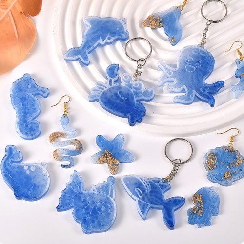 Epoksi Deniz Canlıları Anahtarlık Kalıbı Silikon GT9590