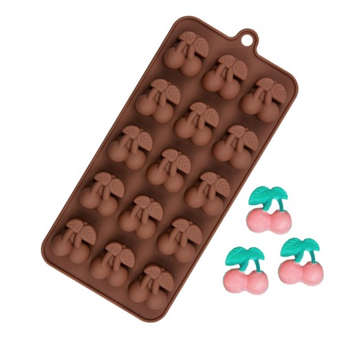 Çikolata Kiraz Kalıbı Kiraz Taş Tozu Kalıbı Şeker Hamuru Silikon Kalıbı GT2304