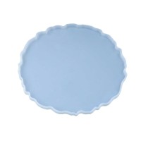 Epoksi Dalgalı Yuvarlak Tepsi Silikon Kalıbı 26cm